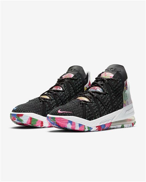 Nike Lebron 18 Black/Multi-Color/White Style: CQ9283-002 2020 Now Available