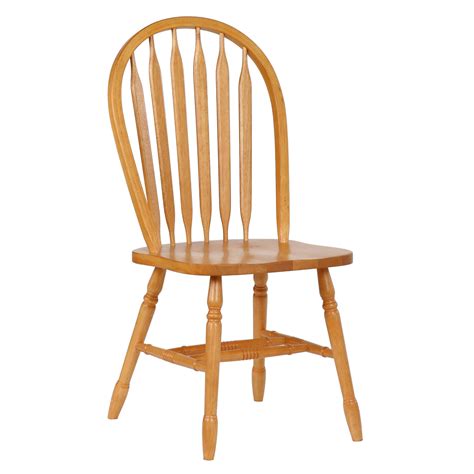 Arrowback Dining Chair - Light Oak (Set of 2) - Sunset Trading