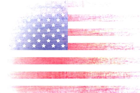 Faded American Flag Background stock vectors - iStock