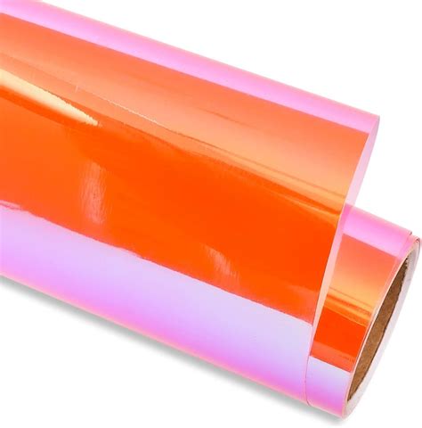 laser Chrome Orange Car Wrap Film Car Stickers Car Decoration - China Glossy Wrap Film and Car ...