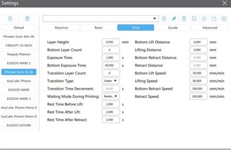 How do i change settings on Elegoo Mars? | Liqcreate