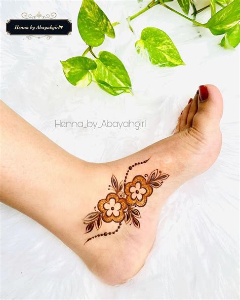 Simple Ankle Henna Designs For Beginners