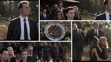 The most emotional scene ever || iron man funeral scene || Avengers ...