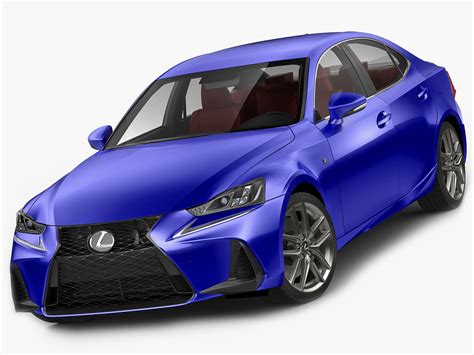 3D lexus f-sport f model - TurboSquid 1150127