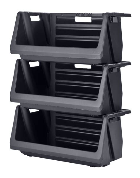 Husky Stackable Storage Bins | Dandk Organizer