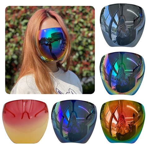 Color Goggle Sunglasses Full Face Cover Sunglasses Protective Face Shield Anti Droplets Anti-Fog ...