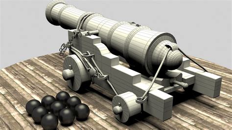 Pirate Cannon 3D Model MAX | CGTrader.com