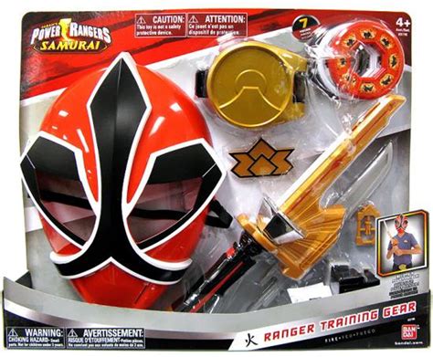 Power Rangers Samurai Ranger Training Gear Roleplay Toy Fire Bandai ...