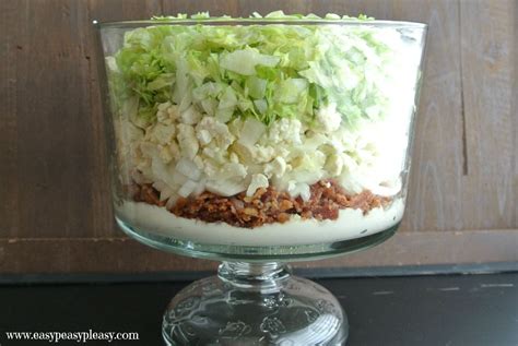 Bacon Cauliflower Salad - Easy Peasy Pleasy