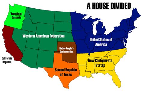 A House Divided - Map of America by AlternateHistory on DeviantArt