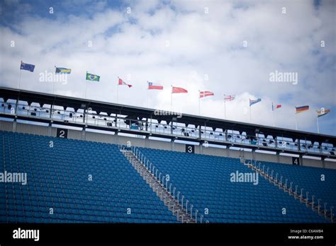 Edinburgh Castle military tattoo seating stands Stock Photo - Alamy