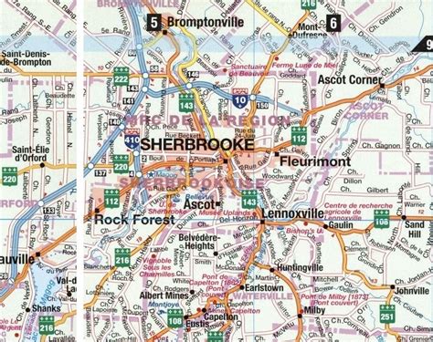 Carte de Sherbrooke