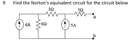 Solved Find the Norton's equivalent circuit for the circuit | Chegg.com