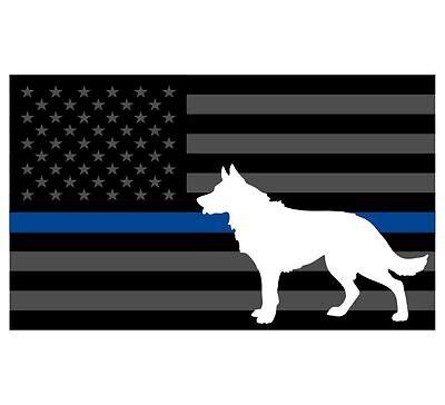 Thin Blue Line K9 Decal Tactical Police Law Enforcement Reflective-various Sizes | eBay