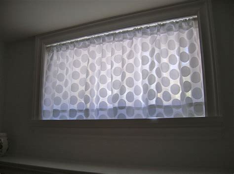 basement window curtains