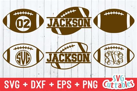 Football SVG | Football Monogram Frames