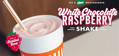 Whataburger Debuts New White Chocolate Raspberry Shake - The Fast Food Post