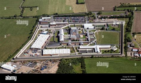 aerial view of HM Prison Long Lartin, Worcestershire, UK Stock Photo - Alamy