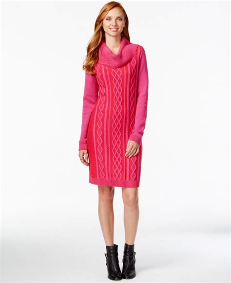 pink sweater dress - Dress Yp