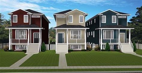 Duplex Plan 2012658: A front to back narrow lot duplex. 2 storey, 3 ...