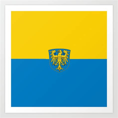 Flag of Upper Silesia Art Print by oldking | Society6