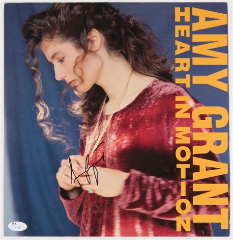 Amy Grant Signed "Heart In Motion" Vinyl Record Album Cover (JSA COA ...