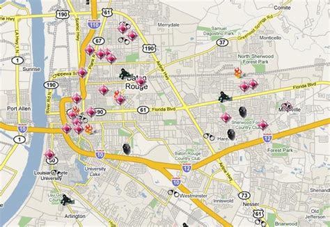 SpotCrime - The Public's Crime Map: Baton Rouge Crime Maps