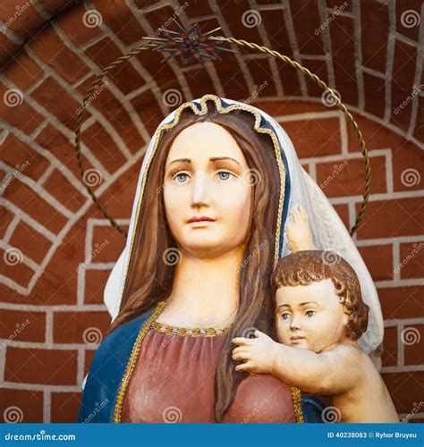 Statues Of Holy Women In Catholic Church Royalty-Free Stock Photo ...