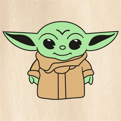 Baby Yoda SVG | Baby Yoda Star Wars PNG | Cute Baby Yoda vector File | PNG, SVG, CDR, AI, PDF ...