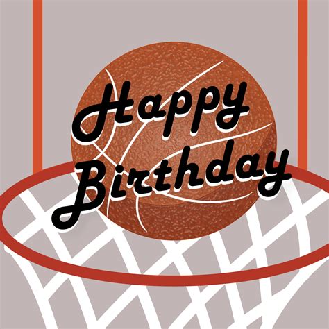 Basketball Happy Birthday Card | Boomf