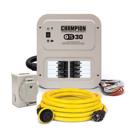 Champion Power Equipment 30-Amp Manual Transfer Switch in the Generator ...