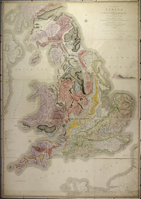 Image: Geological map - William Smith, 1815 - BL