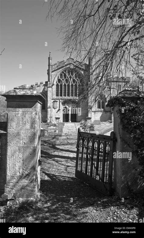 Edington and Tinhead Wiltshire villages Edington Priory gate Stock Photo - Alamy