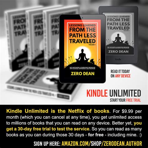 Kindle Unlimited (and my Amazon store) - Zero Dean