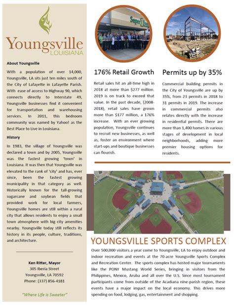 Look at the Numbers - City of Youngsville