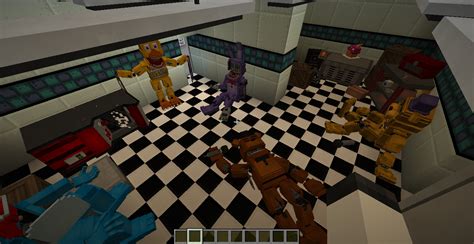 Fnaf 2 pizzeria Minecraft Map