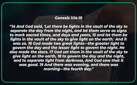 Genesis 1:14-19 Meaning and Explanation - Scripture Savvy