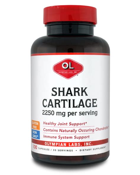 SHARK CARTILAGE - 2,250mg per Serving - 100 Capsules | Olympian Labs