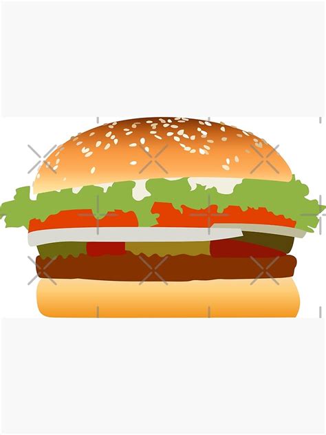 "Burger King Whopper" Poster for Sale by ArtsyJulez | Redbubble