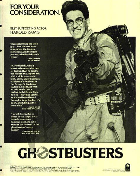 Ghostbusters - Egon, for your consideration. | Ghostbusters movie ...