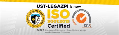 UST-LEGAZPI IS NOW ISO 9001:2015 CERTIFIED - University of Santo Tomas - Legazpi