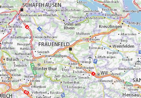 Map of Frauenfeld - Michelin Frauenfeld map - ViaMichelin