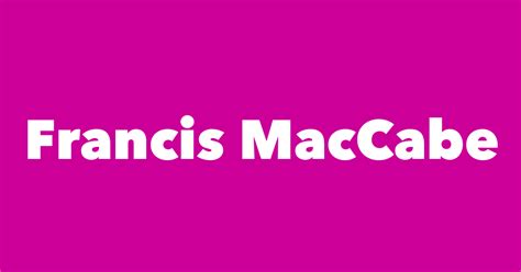 Francis MacCabe - Spouse, Children, Birthday & More