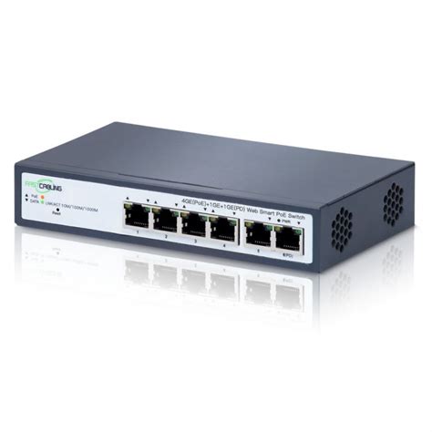 4-Port Managed PoE Powered Switch - FASTCABLING