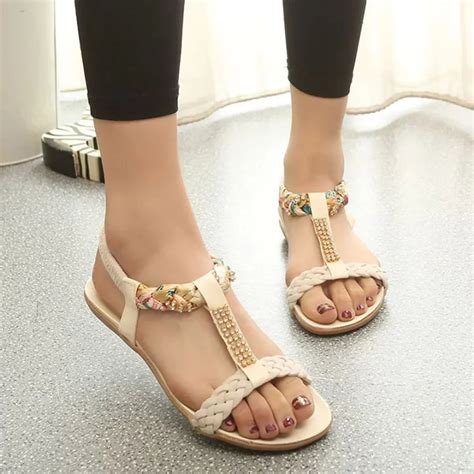 Aliexpress.com : Buy Women Sandals Summer Fashion Elastic Strap Shoes Casual Shoes Sandals ...