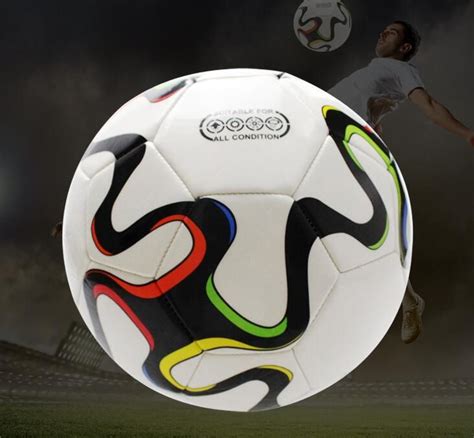 Discount White Striped Official Size 5 Soccer Ball For 11 People High ...