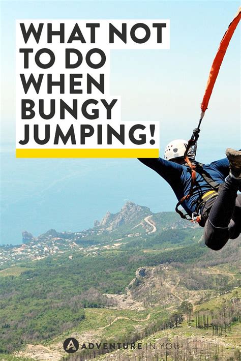 Safety first guys! What not to do when bungy jumping! I Want To Travel ...