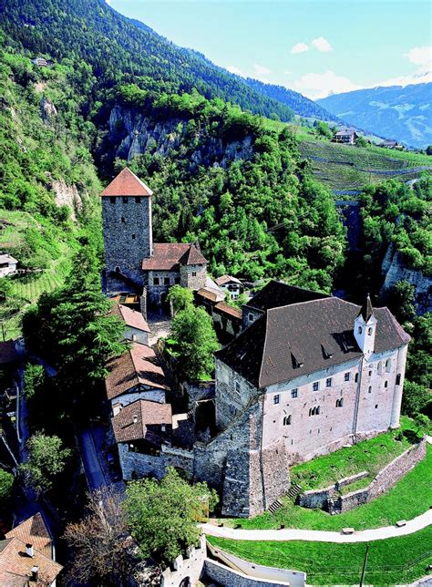 Castel Tirolo - castle near Bolzano, Italy. It was the ancestral seat of the counts of Tyrol and ...