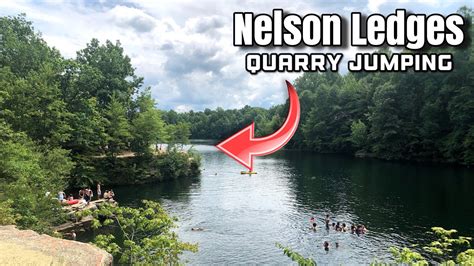 CRAZY GAINER OFF CLIFF! Nelson Ledges Quarry Jumping | Cleveland, Ohio - YouTube