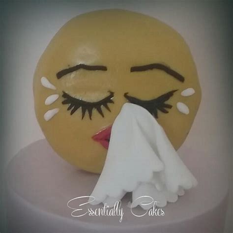 Sad Emoji - Decorated Cake by Essentially Cakes - CakesDecor